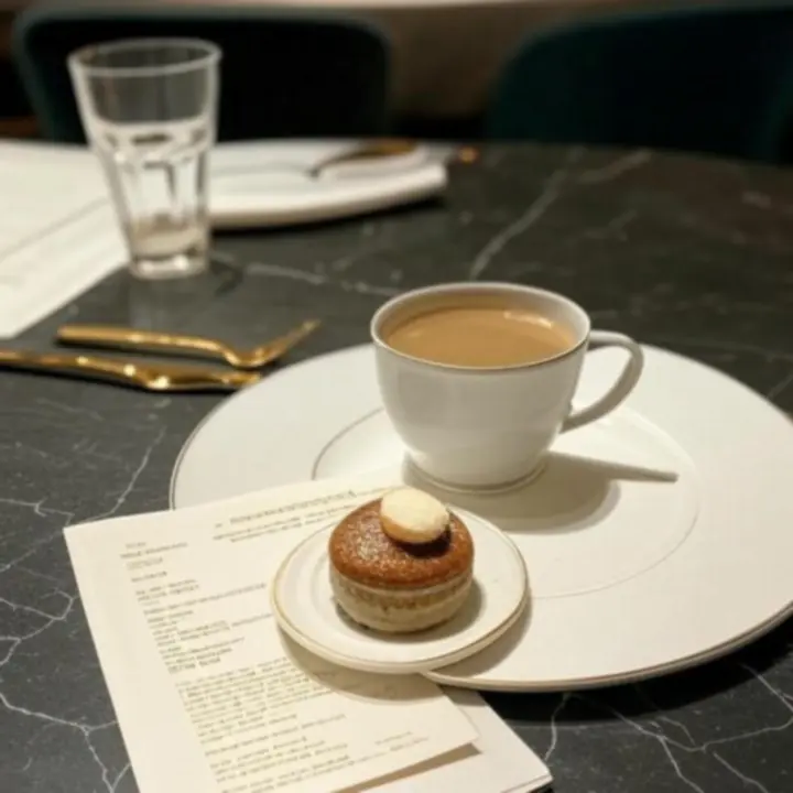 Przykładowy rachunek restauracyjny z wyszczególnionymi pozycjami