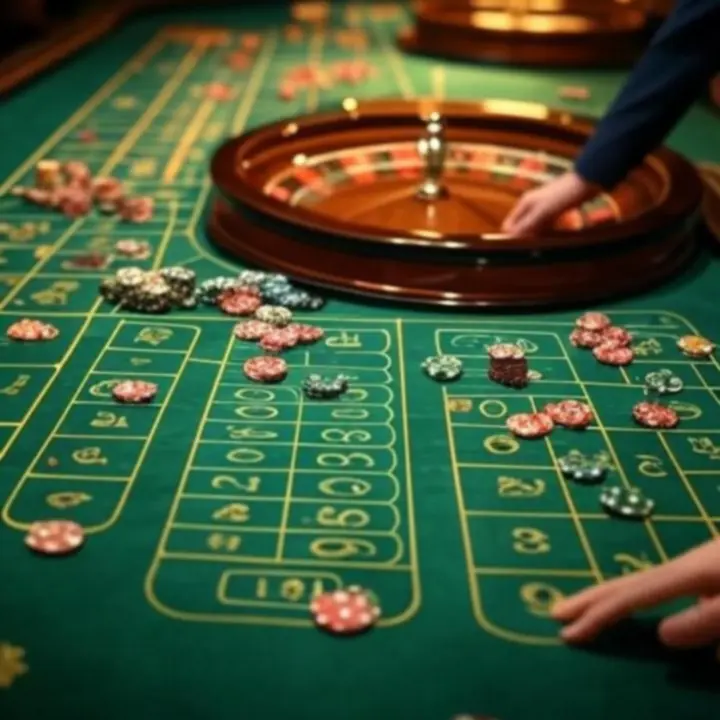 Stół do ruletki w eleganckim kasynie NightVenueHotel