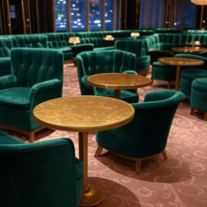 Ekskluzywna, przyciemniona sala VIP w NightVenueHotel